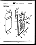 DOOR PARTS Diagram and Parts List for 95-1997-57-03  Tappan Refrigerator