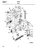 CABINET Diagram and Parts List for FRS26ZSEB3  Frigidaire Refrigerator