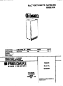 COVER Diagram and Parts List for GFU14F3H20  Gibson Freezer