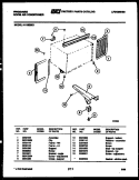 WINDOW MOUNTING PARTS Diagram and Parts List for A11ME8E3  Frigidaire Air Conditioner
