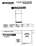 COVER Diagram and Parts List for FRT18TNCD3  Frigidaire Refrigerator