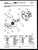 AIR HANDLING PARTS Diagram and Parts List for FAL096P1A1  Frigidaire Air Conditioner