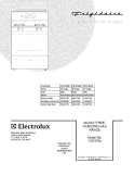 COVER Diagram and Parts List for FGF375ESB  Frigidaire Range