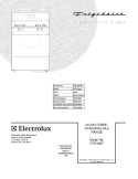 COVER Diagram and Parts List for FGF326FSA  Frigidaire Range