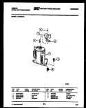 COMPRESSOR PARTS Diagram and Parts List for AL08B5EYA  Gibson Air Conditioner