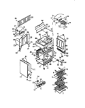 BODY, SIDE PANELS Diagram and Parts List for KF650GDD0  Frigidaire Range