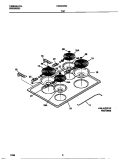 TOP Diagram and Parts List for FED300WCDG  Frigidaire Range