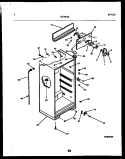 CABINET PARTS Diagram and Parts List for RT19F3DX3A  Gibson Refrigerator