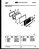 DOOR PARTS Diagram and Parts List for 30-2761-00-01  Tappan Range