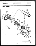 BLOWER AND DRIVE PARTS Diagram and Parts List for DG5800RW2  Frigidaire Dryer