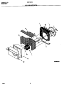 AIR HANDLING PARTS Diagram and Parts List for WAL126Y1A1  Frigidaire Air Conditioner