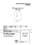 COVER Diagram and Parts List for FFU09C2CW0  Frigidaire Freezer