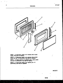 DOOR PARTS Diagram and Parts List for MCT870P2  Frigidaire Microwave