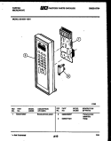 CONTROL PANEL Diagram and Parts List for 56-9581-10-01  Tappan Microwave