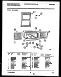 CABINET AND INSTALLATION PARTS Diagram and Parts List for WAS183S2A2  Frigidaire Air Conditioner
