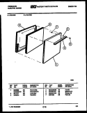 DOOR PARTS Diagram and Parts List for R21CL5  Frigidaire Range