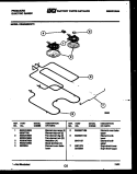 BROILER PARTS Diagram and Parts List for REG638BNL2  Frigidaire Range