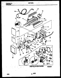 ICE MAKER AND INSTALLATION PARTS Diagram and Parts List for WRT18FGAW0  Frigidaire Refrigerator