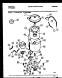 TUB DETAIL Diagram and Parts List for FWX445NBS0  Frigidaire Washer