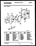 ELECTRICAL PARTS Diagram and Parts List for WAS256P2K2  Frigidaire Air Conditioner
