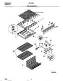 SHELVES / CONTROLS Diagram and Parts List for MRT13BSCD1  Frigidaire Refrigerator