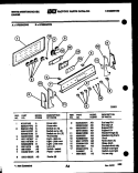 CONTROL PANEL Diagram and Parts List for KF520GDW4  Frigidaire Range