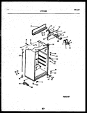 CABINET PARTS Diagram and Parts List for GTL142WK2  Frigidaire Refrigerator
