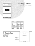 COVER Diagram and Parts List for FGB24S5ABG  Frigidaire Wall Oven