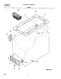 CABINET Diagram and Parts List for FFC07C4CW0  Frigidaire Freezer