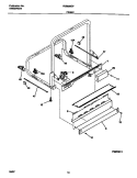 FRAME Diagram and Parts List for FDB836GFT2  Frigidaire Dishwasher