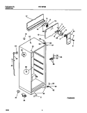 CABINET, FAN ASSEMBLY Diagram and Parts List for WRT18FGBW1  Frigidaire Refrigerator