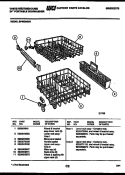 Part Location Diagram of 530809640 Frigidaire WHEEL & BRACKET ASSEMBLY-LOWER RACK