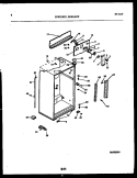 CABINET PARTS Diagram and Parts List for FPWS18PLL0  Frigidaire Refrigerator
