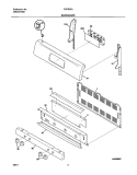 BACKGUARD Diagram and Parts List for FGFB55ASB  Frigidaire Range