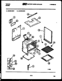 BODY PARTS Diagram and Parts List for 30-2549-00-02  Tappan Range