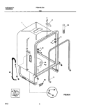 TUB Diagram and Parts List for FDB210LCS0  Frigidaire Dishwasher