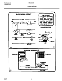 WIRING DIAGRAM Diagram and Parts List for MFU12M2BW4  Frigidaire Freezer