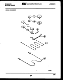 BROILER PARTS Diagram and Parts List for REGS38BNL1  Frigidaire Range