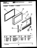 UPPER OVEN DOOR PARTS Diagram and Parts List for REG638BDL5  Frigidaire Range