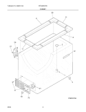 CABINET Diagram and Parts List for WFC05K0DW0  Westinghouse Freezer