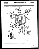 TUB AND FRAME PARTS Diagram and Parts List for DWU7025DR2  Kelvinator Dishwasher