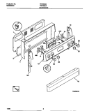 BACKGUARD Diagram and Parts List for FEF352CASG  Frigidaire Range
