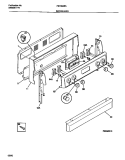 BACKGUARD Diagram and Parts List for FEF352BADC  Frigidaire Range