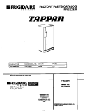 COVER Diagram and Parts List for TFU12M4EW0  Tappan Freezer