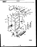CABINET PARTS Diagram and Parts List for FRT20PRAD0  Frigidaire Refrigerator
