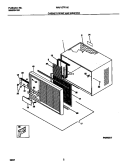 CABINET FRONT AND WRAPPER Diagram and Parts List for WAV157F1A2  Frigidaire Air Conditioner