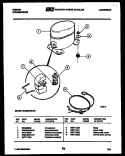 COMPRESSOR PARTS Diagram and Parts List for MC25S7GUNA  Gibson Dehumidifier