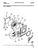 DOOR, FRONT PANEL, LINT FILTER Diagram and Parts List for GDG546RBS1  Gibson Dryer