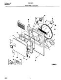 FRONT PANEL / LINT FILTER Diagram and Parts List for GSE746RFS1  Gibson Dryer