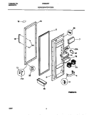 REFRIGERATOR DOOR Diagram and Parts List for FRS20ZSFB0  Frigidaire Refrigerator